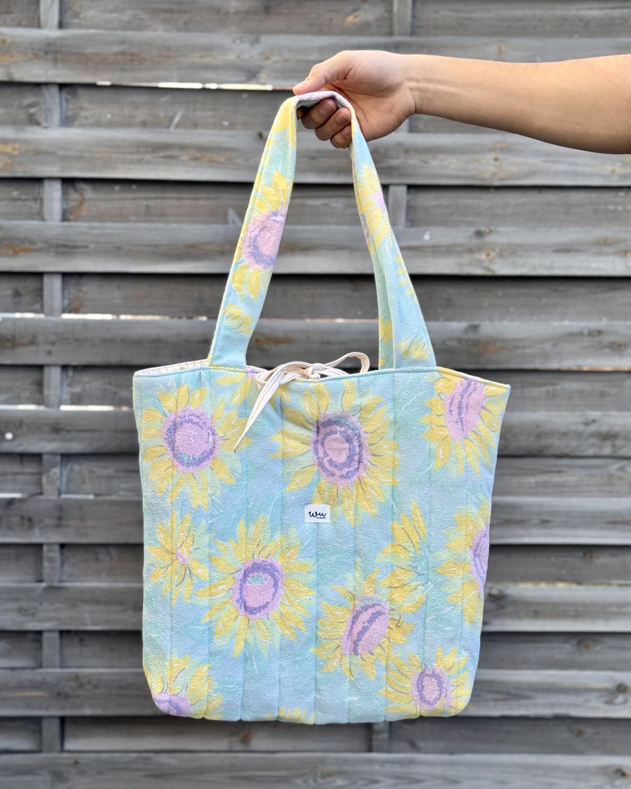 Torba pikowana Słoneczniki DUŻA