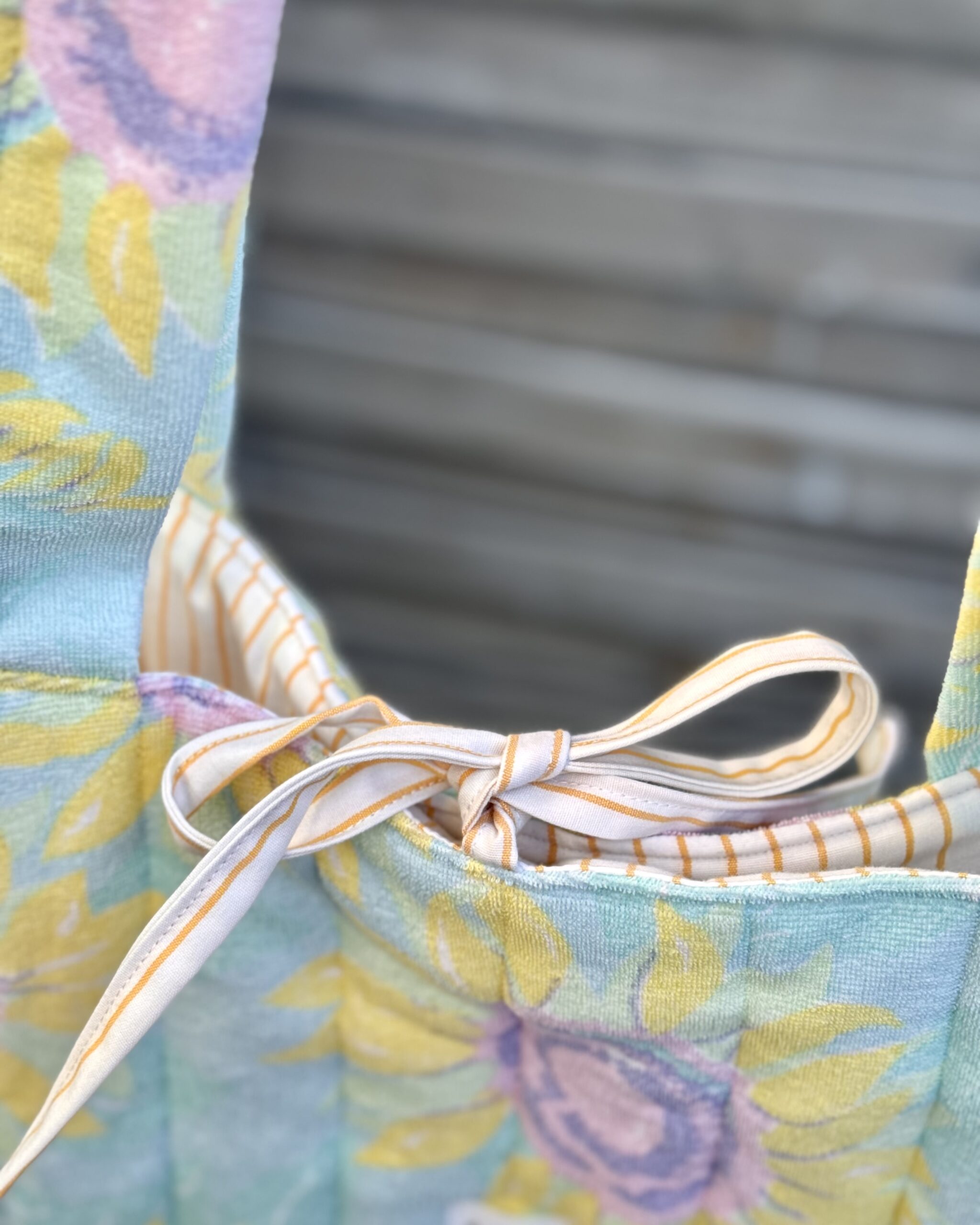 Torba pikowana Słoneczniki DUŻA - obrazek 3